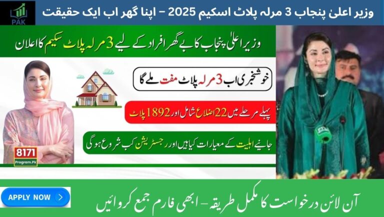 Punjab CM’s 3‑Marla Plot Scheme 2025 – Step‑by‑Step Online Application Guide