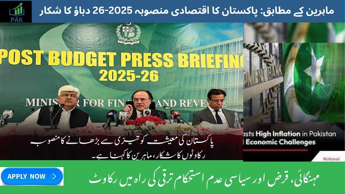 You are currently viewing Under Pressure, Say Experts- Pakistan’s 2025–26 Growth Strategy Faces Debt, Inflation & Political Risks