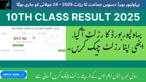 Read more about the article BISE Bahawalpur 10th Class Result 2025 – Check Matric Result Online
