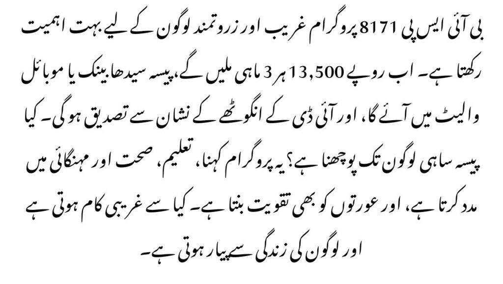 BISP Jobs Online Application