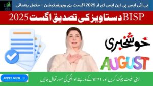 Read more about the article BISP NSER 2025 August Re-Verification – Everything Beneficiaries Need to Know