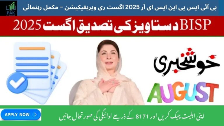 BISP NSER 2025 August Re-Verification