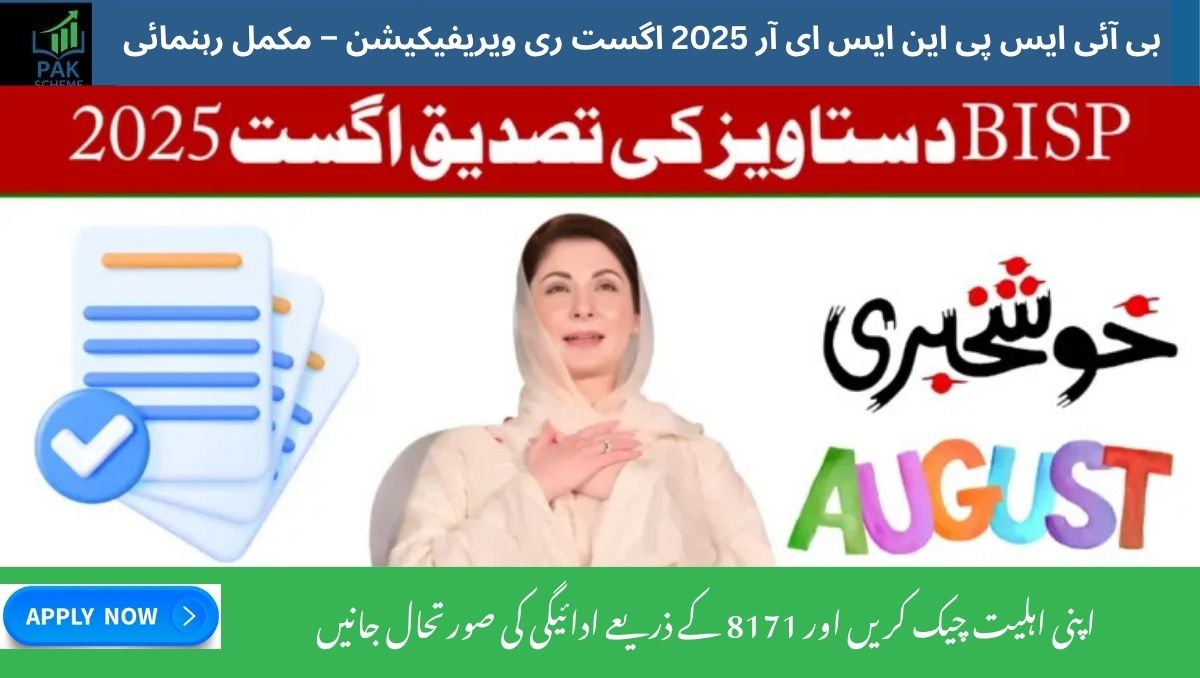 Read more about the article BISP NSER 2025 August Re-Verification – Everything Beneficiaries Need to Know