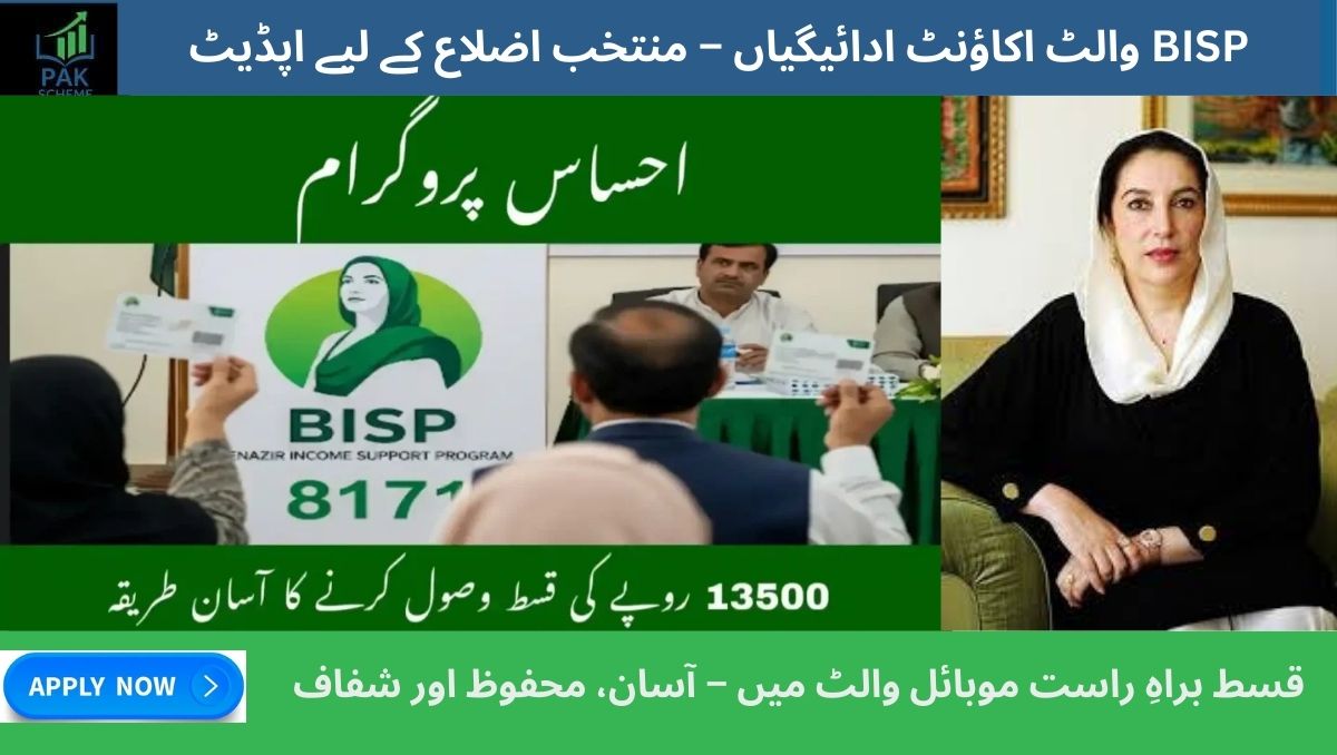Read more about the article BISP Wallet Account Payments – Update for Selected Districts Under 8171