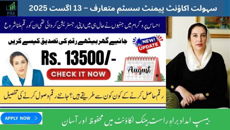 Introducing the Sahulat Account