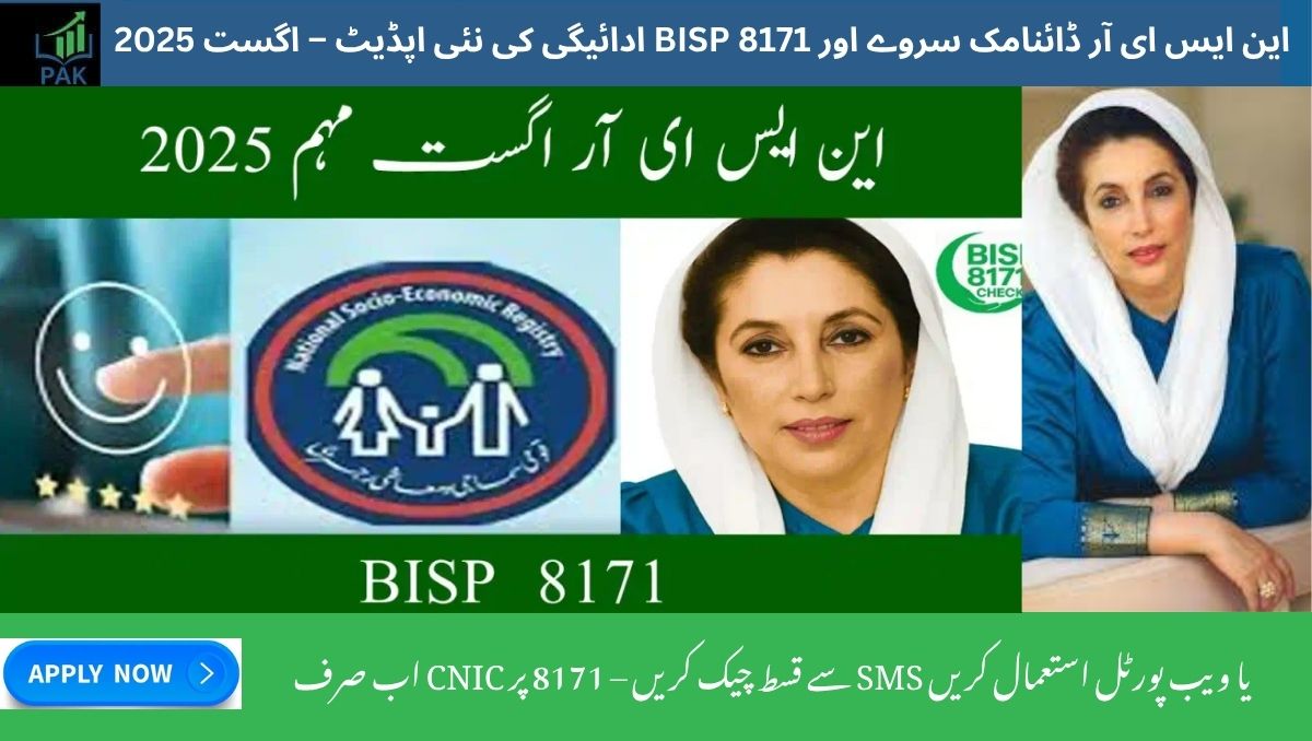 Read more about the article NSER Dynamic Survey & BISP Payment Update – August 2025 Campaign