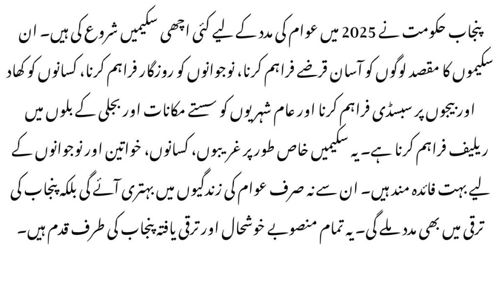 Pakistan Top 5 Govt Schemes in 2025