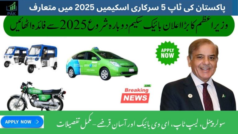 Pakistan Top 5 Govt Schemes in 2025